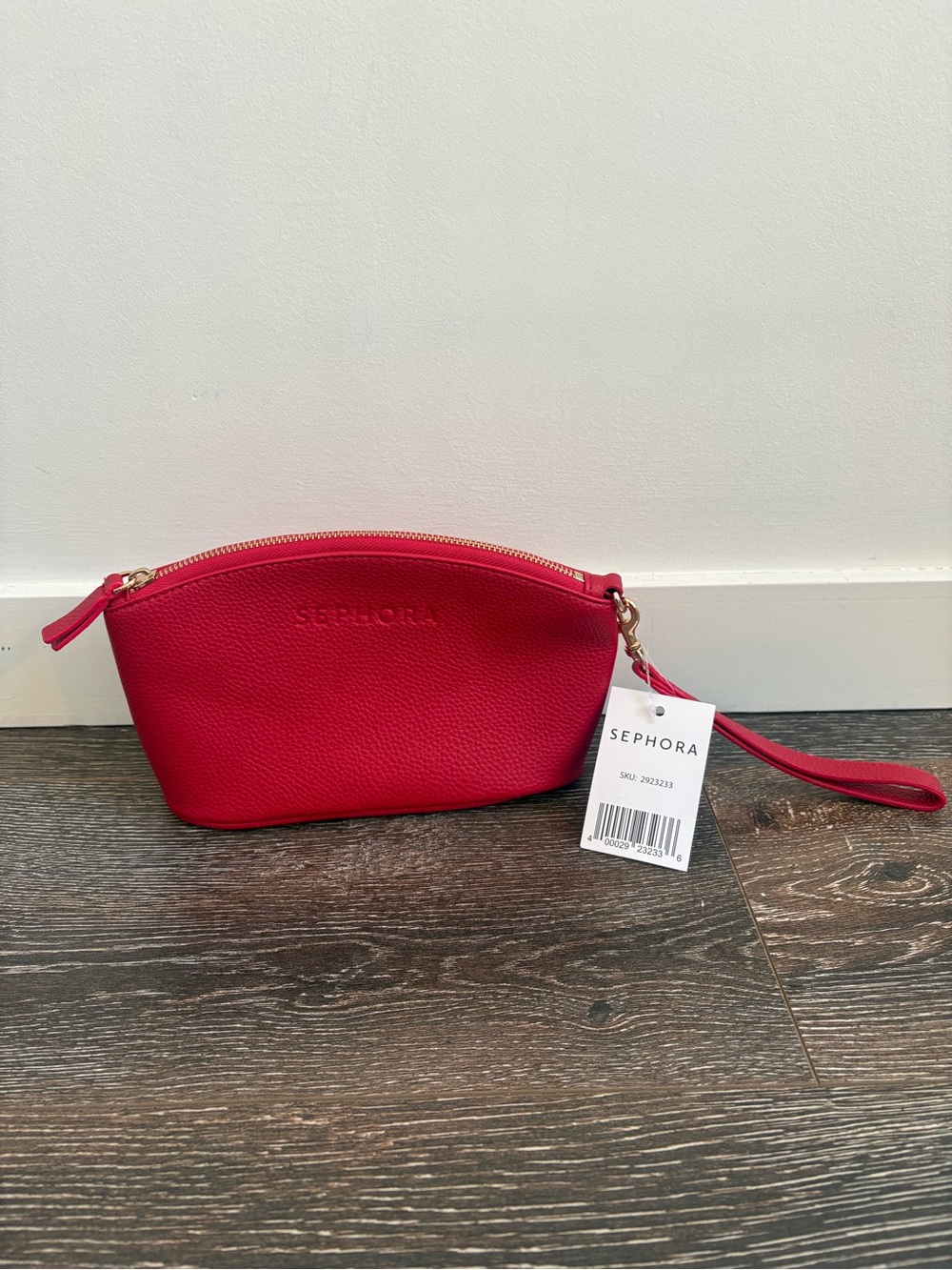 2 FOR $10 - NEW Sephora Red Wristlet Cosmetic Pouch